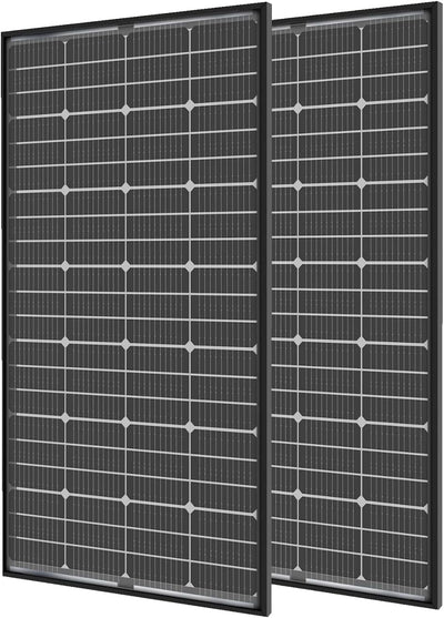 Bifacial 400 Watt Solar Panels 12V 10BB Monocrystalline Solar Panel High Efficiency Solar Module for RV Home Farm Trailer Camper Marine off Grid System(2 PCS 200 Watt)