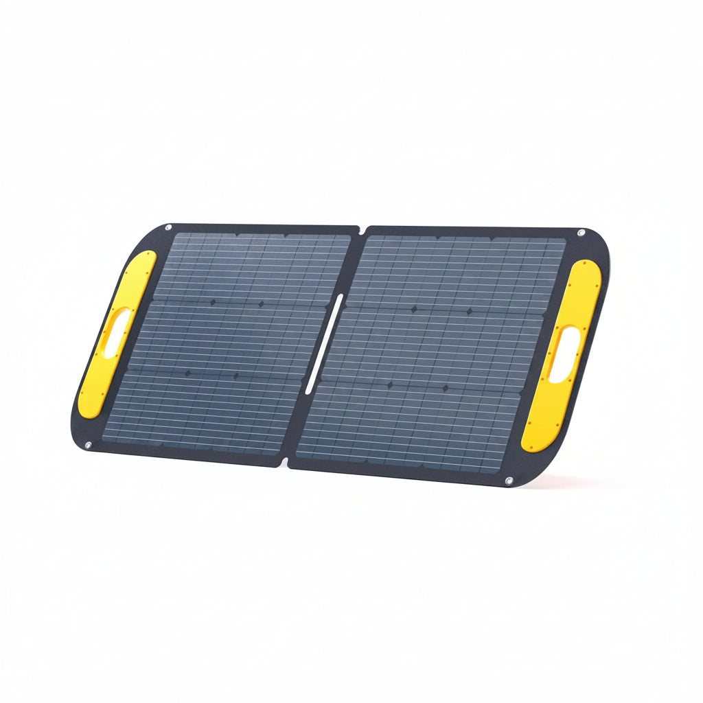 VS110 Portable Solar Panel 110W,19V Foldable Solar Panel with 23% High Efficiency,Ip67 Waterproof & Adjustable Kickstands for Home, Camping, RV, Outdoor Adventures