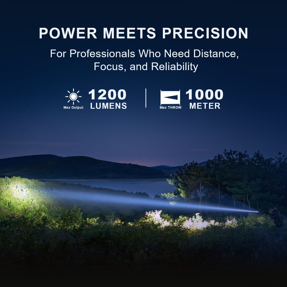 Huntsman XLT- 1,250 Lumen Long Throw Spot Light