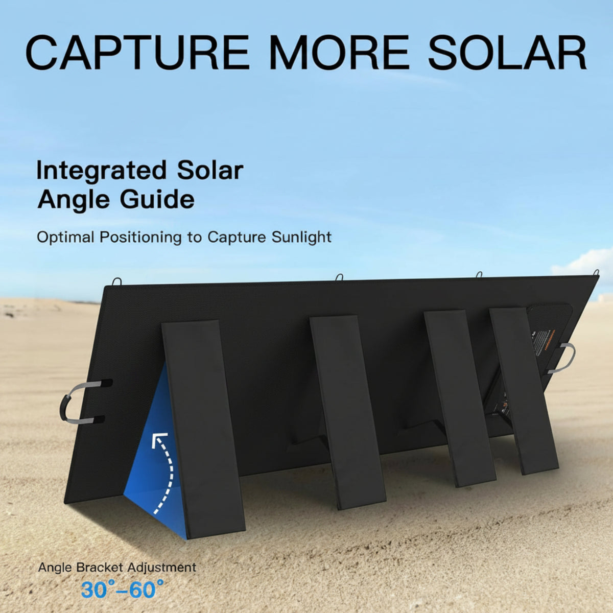 400W Portable Solar Panel, Lightweight Foldable Solar Panels Complete with an Adjustable Kickstand, IP67 Waterproof Solar Charger for Outdoor Camping, Portable Power Station, Motorhome, RV