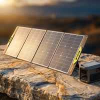 200 Watt Portable Solar Panel, 23.5% High Efficiency 200W Foldable Solar Panel Charger IP67 Waterproof Solar Panel Kit W/Dc XT60 MC4 Anderson Output for Home Farm Camping RV Power Station — Studio Shot