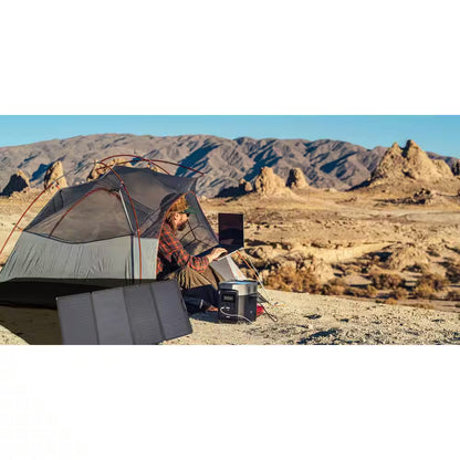 3300-Watt Peak Output DELTA Push Button Start Solar Generator plus 110-Watt Solar Panel