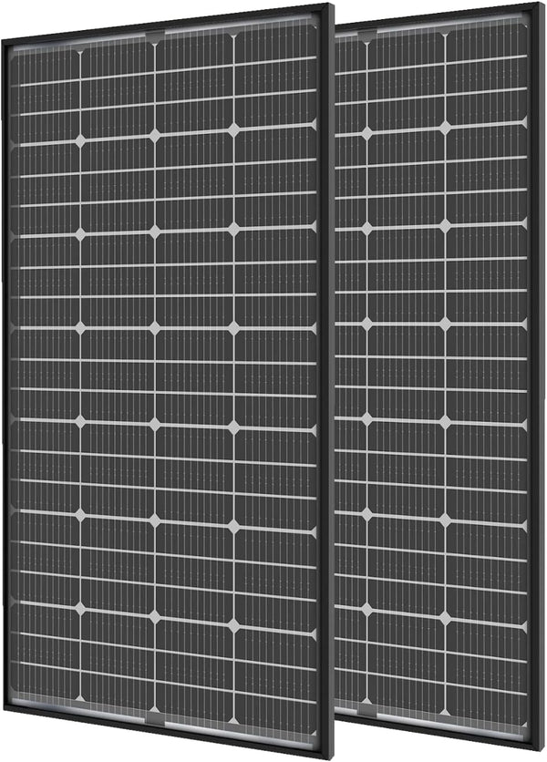 Bifacial 400 Watt Solar Panels 12V 10BB Monocrystalline Solar Panel High Efficiency Solar Module for RV Home Farm Trailer Camper Marine off Grid System(2 PCS 200 Watt)