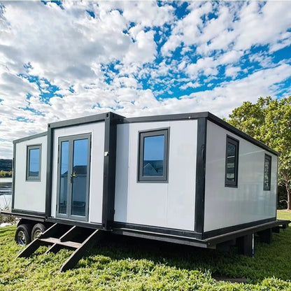 40Ft Foldable Prefab Modular Houses Mobile Expandable Container Homes with Tiny Home Shower Cabin Prefabricated House