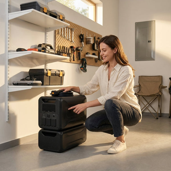 Solar Generator Built to Power Homes Independently, 5529Wh LiFePO4 Battery, 3840W Output, 240V Capability