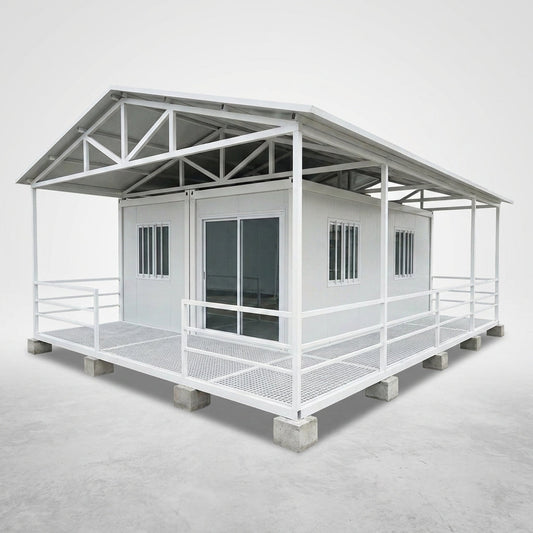 Expandable Tiny House Designed for Self-Sufficient Living, Steel Frame, EPS Insulation, Sandwich Panel Walls — Studio Shot