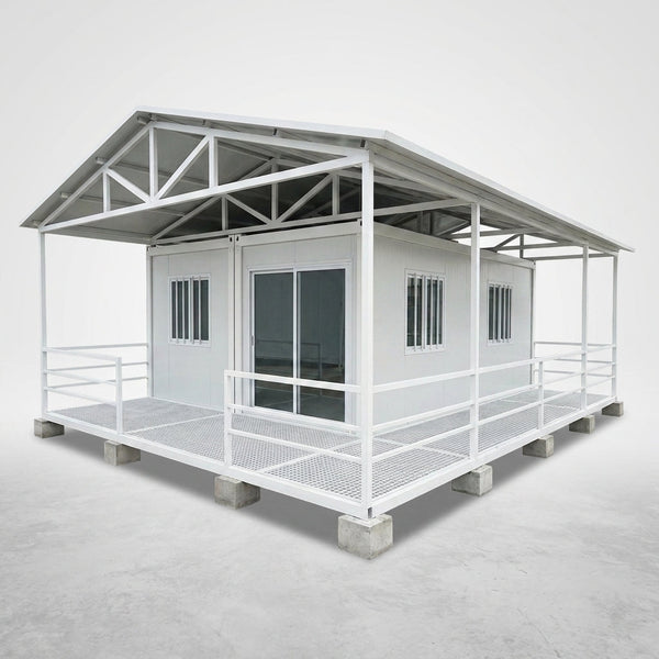 Expandable Tiny House Designed for Self-Sufficient Living, Steel Frame, EPS Insulation, Sandwich Panel Walls — Studio Shot
