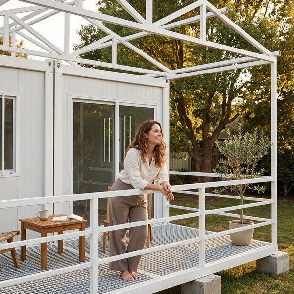 Expandable Tiny House Designed for Self-Sufficient Living, Steel Frame, EPS Insulation, Sandwich Panel Walls