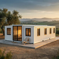 Luxury Villa Casa Ready Made Prefabricated 20 40 Ft Expandable Container House 2 3 4 5 Bedrooms Prefab Portable Mobile Tiny Home — Studio Shot