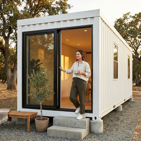 Expandable Container Home Built for Modern Living, 20-40ft Galvanized Steel Frame, EPS Panel Walls