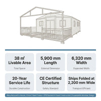 Prefabricated Expandable House for Tiny Homes Business and Solar Powered Modular House — Results & Stats