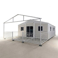 Prefabricated Expandable House for Tiny Homes Business and Solar Powered Modular House — Studio Shot