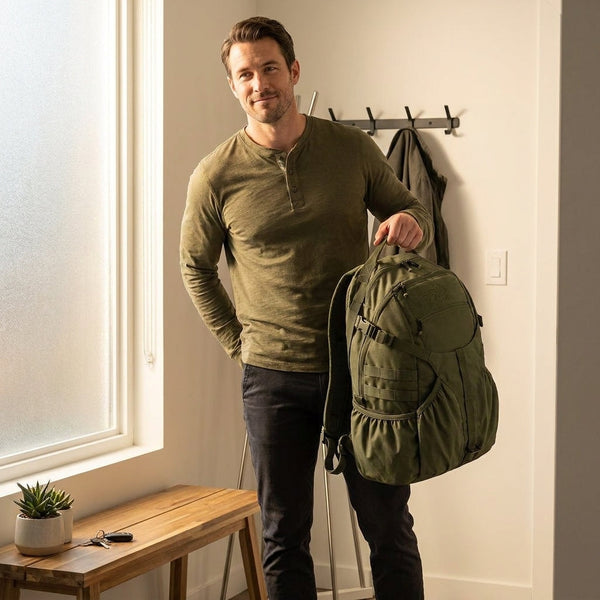 Tactical Hiking Backpack Built for Urban Adventures, 20L Cordura Nylon, Modular Panels, Aluminum Frame