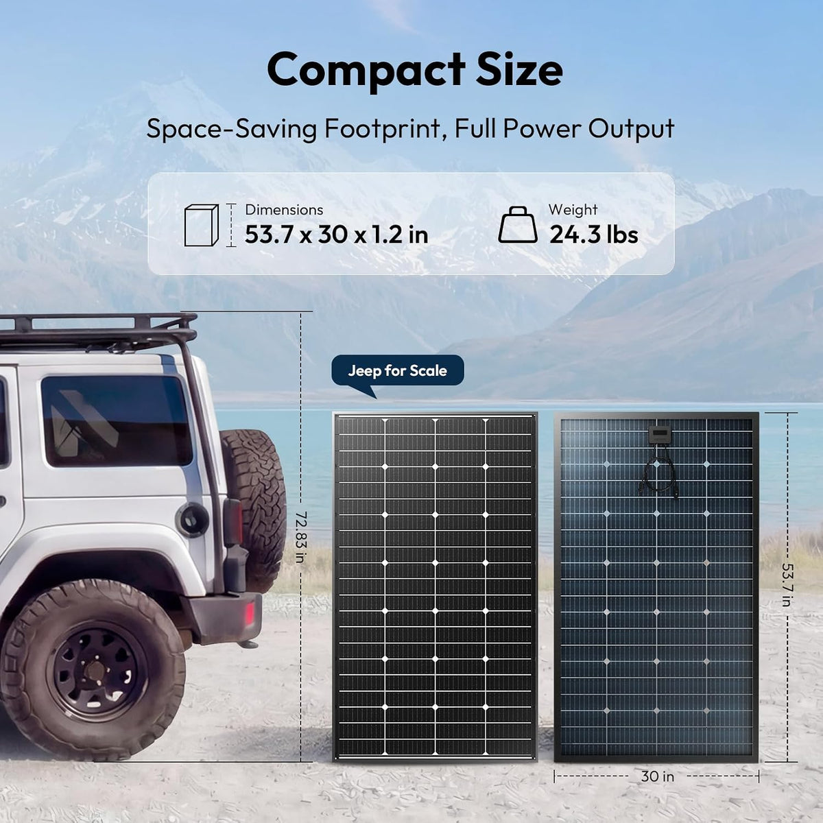 Bifacial 400 Watt Solar Panels 12V 10BB Monocrystalline Solar Panel High Efficiency Solar Module for RV Home Farm Trailer Camper Marine off Grid System(2 PCS 200 Watt)