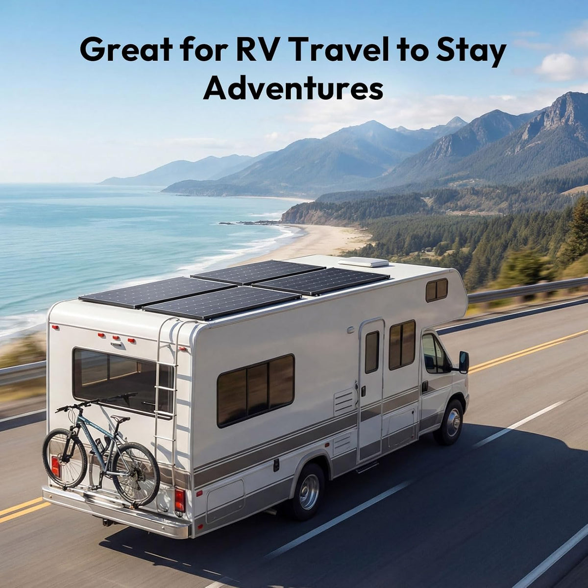 Bifacial 400 Watt Solar Panels 12V 10BB Monocrystalline Solar Panel High Efficiency Solar Module for RV Home Farm Trailer Camper Marine off Grid System(2 PCS 200 Watt)