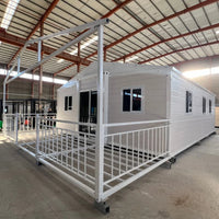 Prefabricated Expandable House for Tiny Homes Business and Solar Powered Modular House